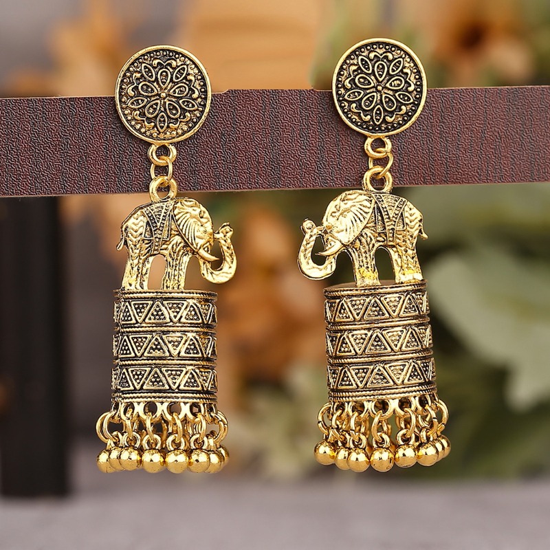 Ethnic Fashion India - Novo étnico clássico jhumka brincos para