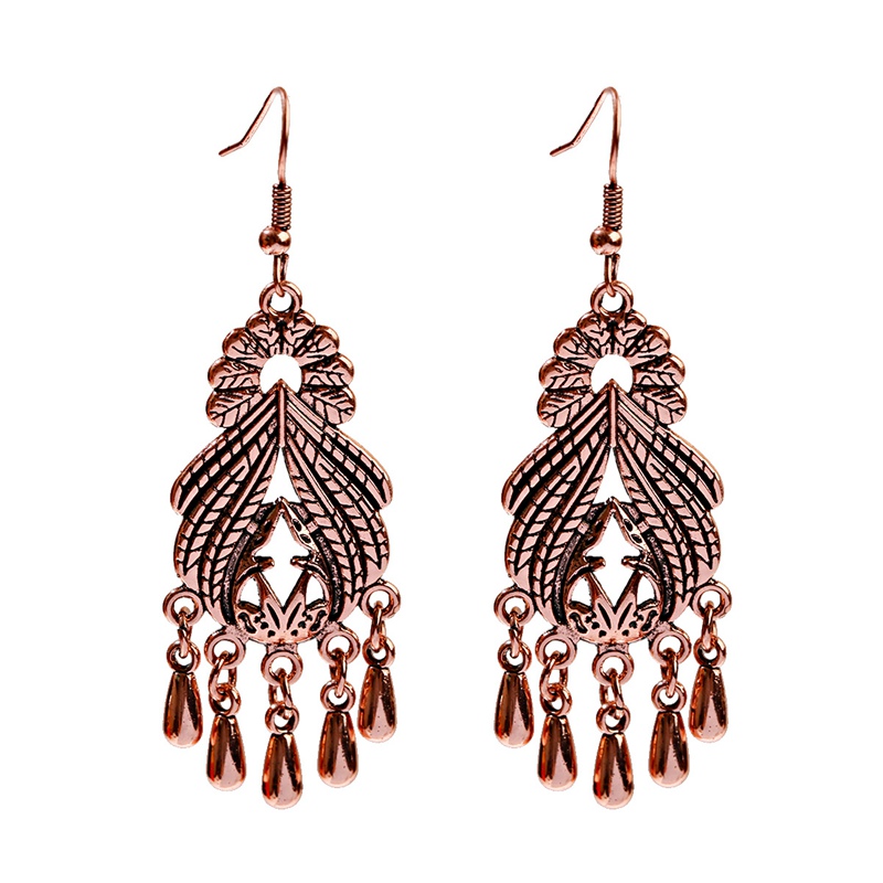 Brincos Dangle Dourados para M - Ethnic Fashion India avaliação e preço