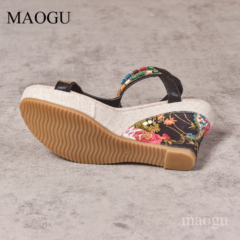 Sandálias Anabela Boho com Miç - Ethnic Fashion For Women avaliação e preço