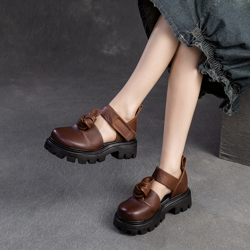 Sapatos de Plataforma com Nó É - Ethnic Fashion For Women avaliação e preço