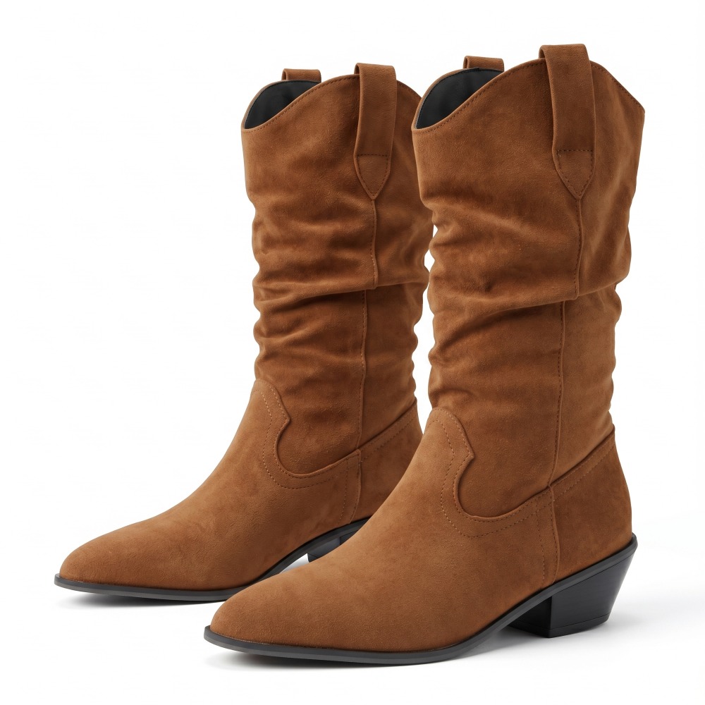 Botas Curtas de Veludo para Ou - Ethnic Fashion For Women avaliação e preço